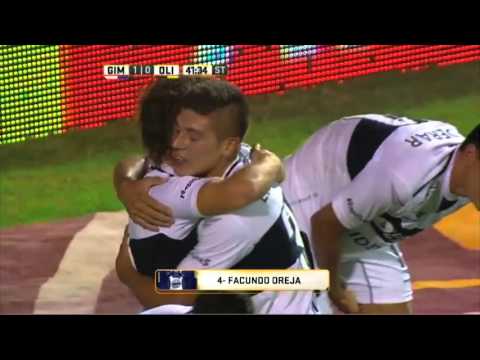 Gol de Oreja. Gimnasia 1 - Olimpo 0. Fecha 4. Primera División 2016.
