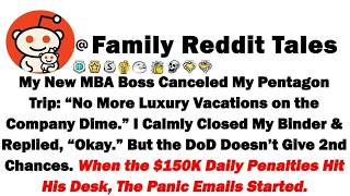 My New MBA Boss Canceled My Pentagon Trip “No More Luxury Vacations on the Company Dime” I Calml