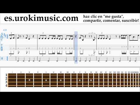 Tutorial de Banjo (Tenor irlandés) Jonas Blue - Mama Clases Notas Parte#2 um-i927