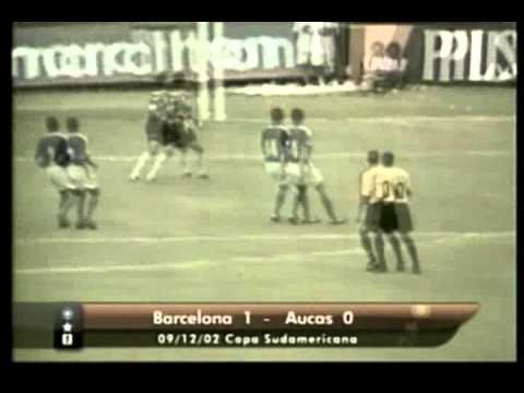Resumen Barcelona 1 Aucas 0 Copa Sudamericana 2002
