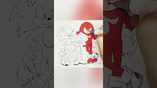 Coloring Sonic, Knuckles, and Tails / Sonic The Hedgehog 2