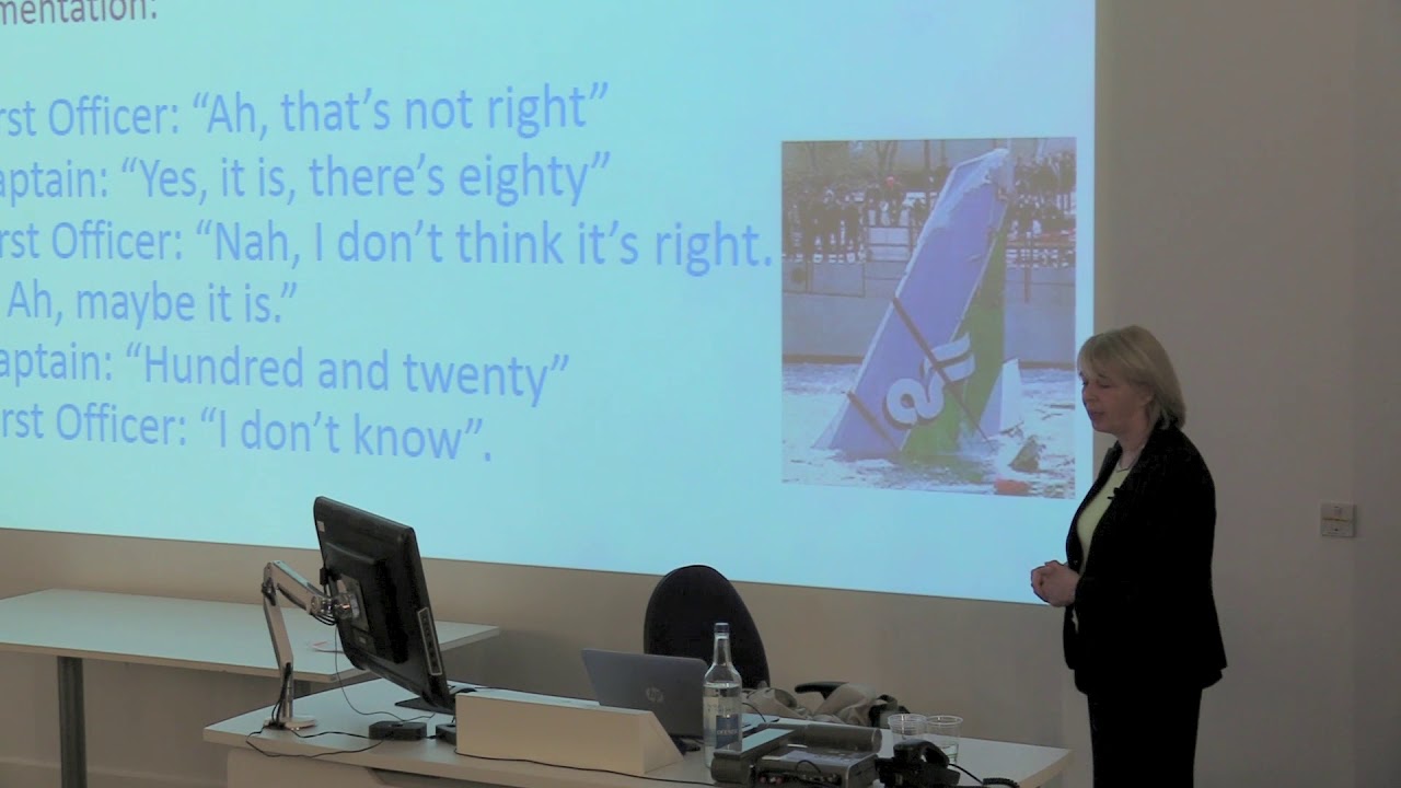Rhona Flin Professorial Lecture - 'The Right Stuff':Non-Technical Skills for Safety