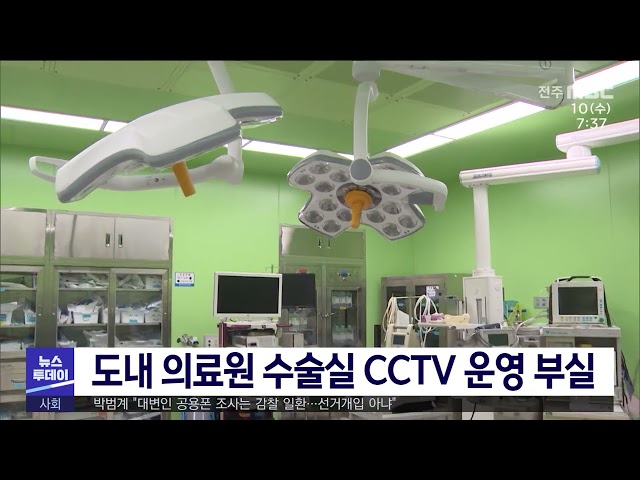 도내 의료원 수술실 CCTV 운영 부실