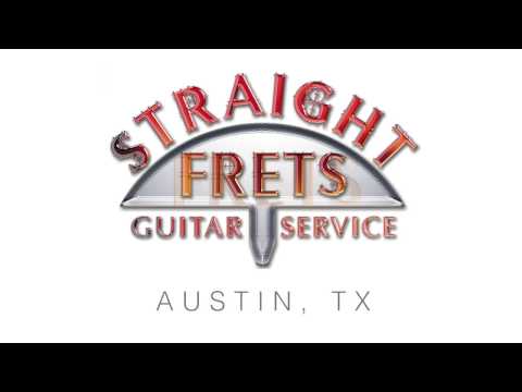 Plek Machine Straight Frets Austin, Texas - Ibanez AM-100 fret dress