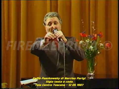 Caffè Paszkowsky di Narciso Parigi. Tele Centro Toscana - Sigla testa e coda. 12 05 1987