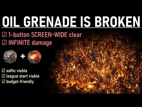 Infinite Burn Oil Grenade (1-Button Screen-Wide Clear/Insane Damage) Witchhunter Build Guide