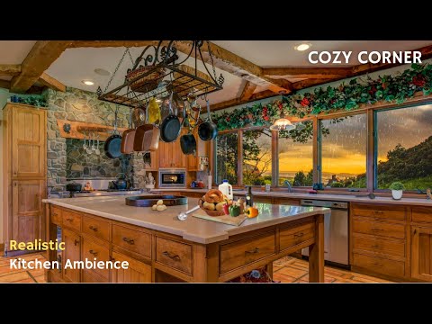 Realistic Kitchen Ambience ASMR | Kitchen Sounds and Animations ☕️🥨🍳