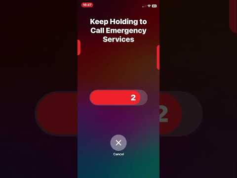 what the iphone emergency SOS looks and sounds like