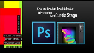 Adobe Photoshop Gradient Brush Demo and Poster
