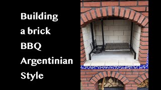 DIY How to build a brick BBQ grill Argentinian style