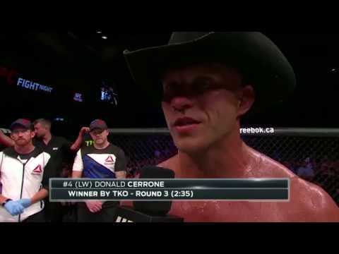 Fight Night Ottawa: Donald Cerrone Octagon Interview