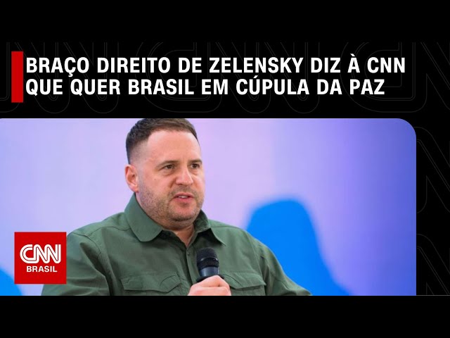 Braço direito de Zelensky diz à CNN que quer Brasil em cúpula da paz | CNN NOVO DIA