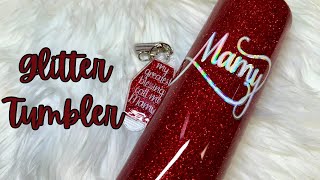 Single Glitter Tumbler with Bonus Keychain