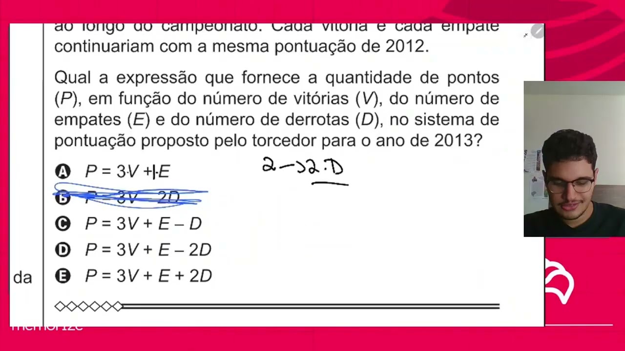 Resolução em Vídeo — Questão 175 ENEM 2015 PPL