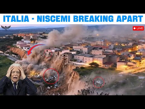 1 Minutes Ago! Niscemi Cliffside Breaking Apart! Earth Splits After Massive Storm in Sicily, Italy