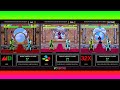 Simultaneous Colors Of Mortal Kombat II Sega Genesis Vs SNES Vs 32X Color Comparison VCDECIDE