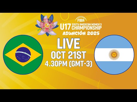 Brazil v Argentina | Full Basketball Game | FIBA U17 South American Women's Championship 2025