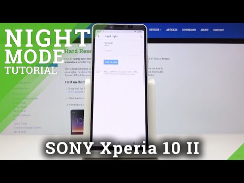 Sony Xperia 10 II How to Open / Quit Night Mode