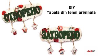 DIY Tablă din Lemn Originală 