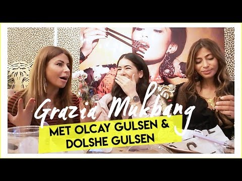GRAZIA MUKBANG met OLCAY en DOLSHE GULSEN - dit vinden zij van elkaar 😱
