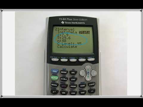 Math 209 : 8.1 #8 (Statistics Tutorial : Confidence Intervals For The Mean, Z-Interval)