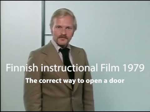 Finnish instructional video - How to Open a Door (1979)
