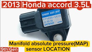 2013-2017 Honda Accord 3.5L(9th generation) Manifold absolute pressure sensor LOCATION