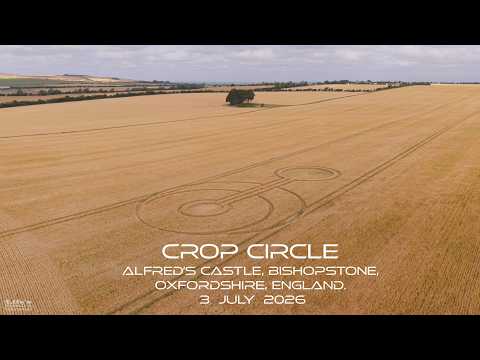 Crop Circle No. 1, Alfred's Castle, Oxfordshire, England - 3 July 2026 - 4K
