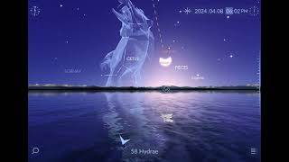 Solar Eclipse — 4/8/2024 a predictive view from the Star Walk App