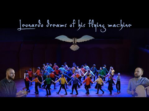 Staging and Interpretation of Leonardo Dreams of his Flying Machine