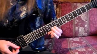 &quot;Fly me courageous&quot; (solo) &quot;how to play&quot; guitar &amp; bass lesson by Marc &quot;Tex&quot; Wilson