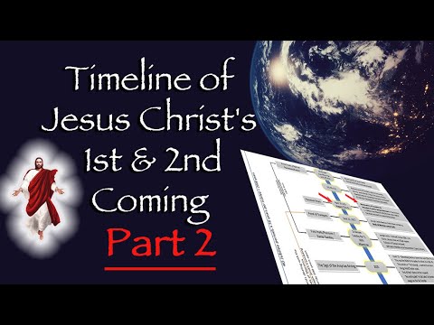 Timeline of Jesus Christ 1st & 2nd Coming Part 2