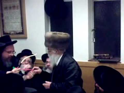 The Admor Shlit'a with a bow and arrow