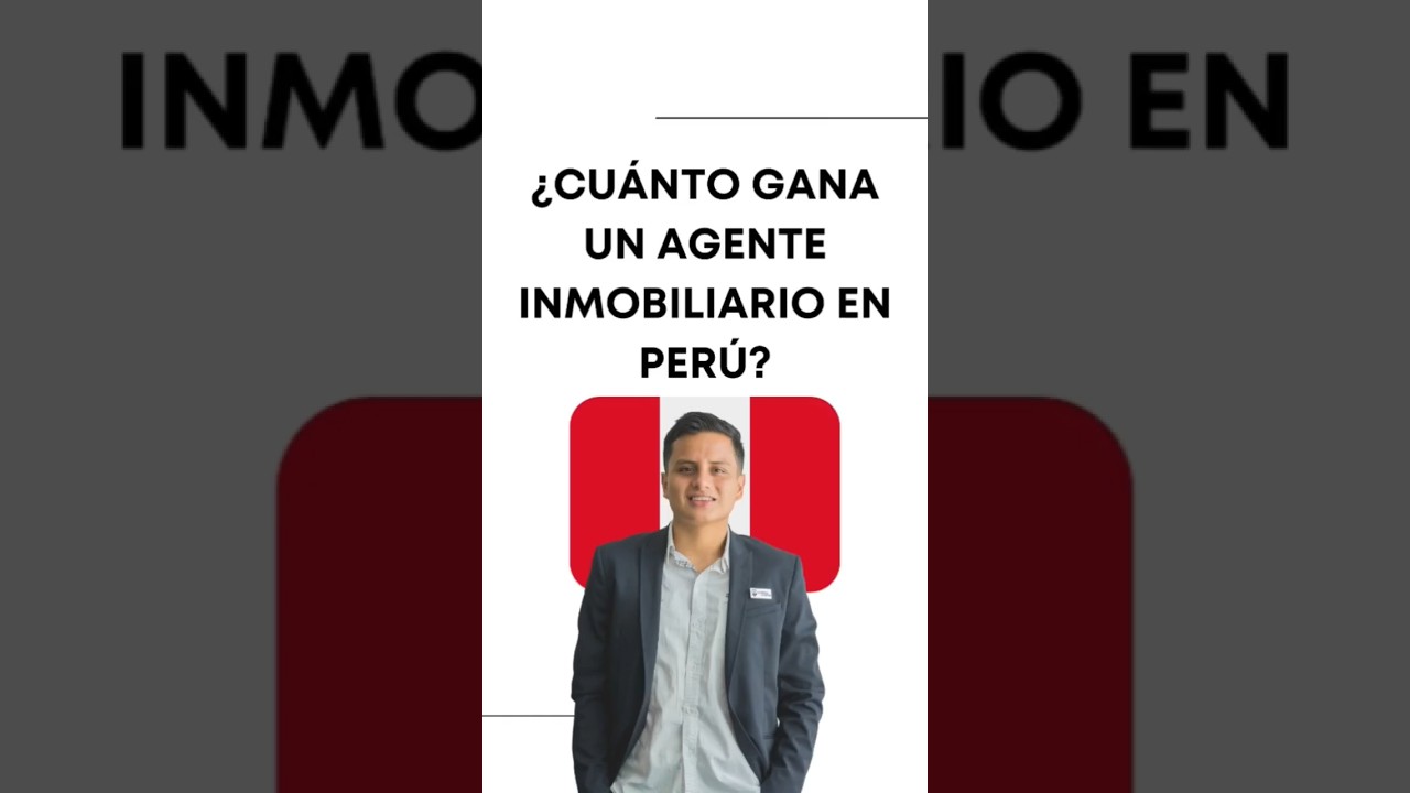 🏠💰 ¡Descubre cuánto gana un agente inmobiliario en Perú! 💼🇵🇪#AgentesInmobiliarios #Enfoque