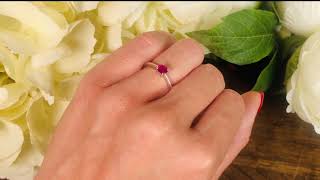 Anillo Solitario Rubi ISABELLA 0.50ct 99928265713 Anillos de Compromiso
