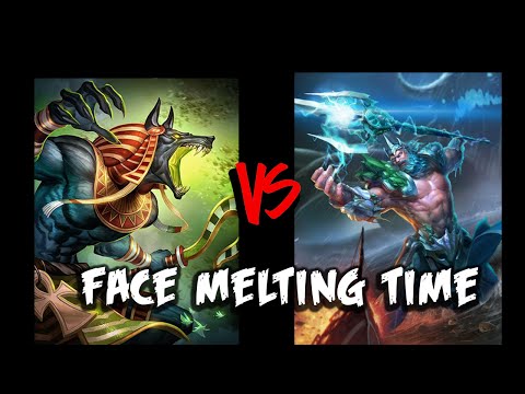 Anubis vs Poseidon | FACE MELTING TIME
