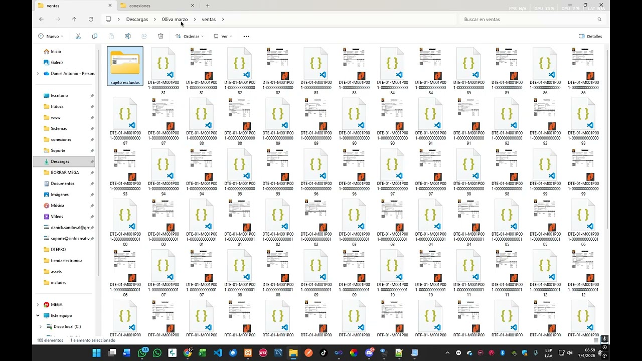 👉 Cómo generar reporte de ventas (JSON y PDF) para contador en DTEPRO 📊