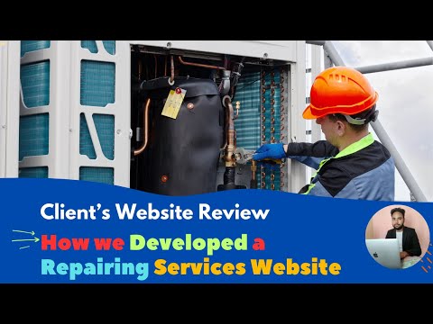 Website for Repairing Services — client website video