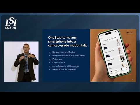 Patrick Tarnowski , OneStep - Smartphone gait analysis for clinical mobility care | LSI USA '26