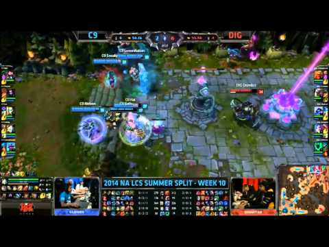 LCS NA Week 10 Day 1 C9 - DIG Highlights