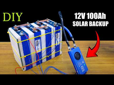 12v 100Ah Lifepo4 battery build, For Solar Backup using 4 Prismatic cells 100Ah