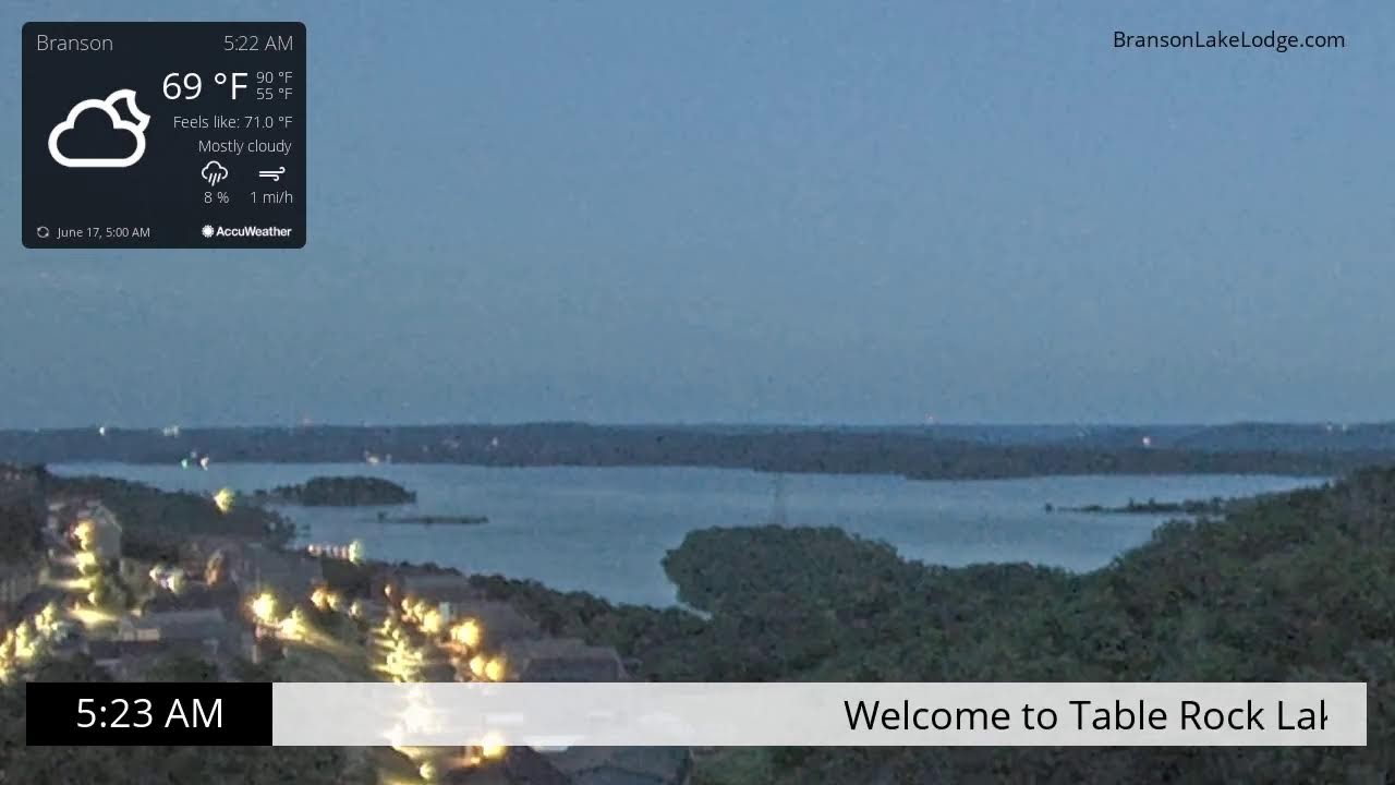 Live webcam view of Table Rock Lake Panorama