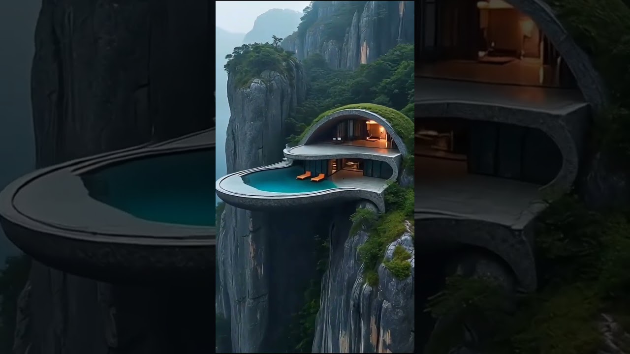 Stunning Cliffside Glass Domes in the Rain A Dreamy Escape#CliffsideRetreat#DreamyGetaway#luxury