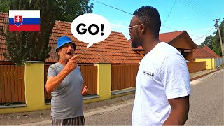 How Do Slovak Villagers React To a Black Foreigner??