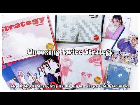 Unboxing Twice Strategy ✰ OT9 Collector Target & B&N Exclusive Step 1, 2, 3, 4 & Highlight Versions