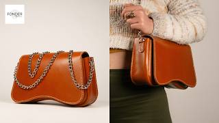 How to Make Leather Shoulder Bag / Leather Craft Pattern