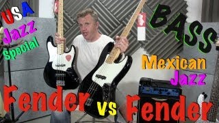 Video thumbnail for Fender USA Jazz Special vs Fender Mexican Jazz by Paul Annis