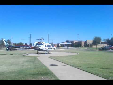 EagleMed 7 leaving Altus Hospital