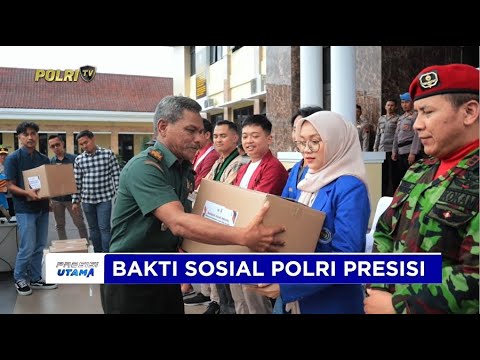 POLRES WONOSOBO MELAKSANAKAN BAKTI SOSIAL POLRI PRESISI BERSAMA MAHASISWA