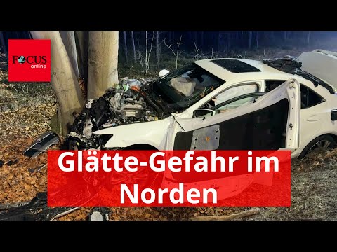 Glätte-Gefahr im Norden: Auf den Straßen kracht es am laufenden Band